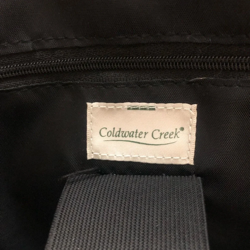 Coldwater Creek black woven
